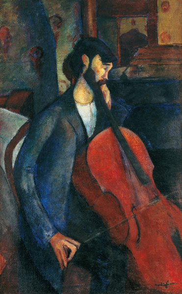 The cellist de Amadeo Modigliani