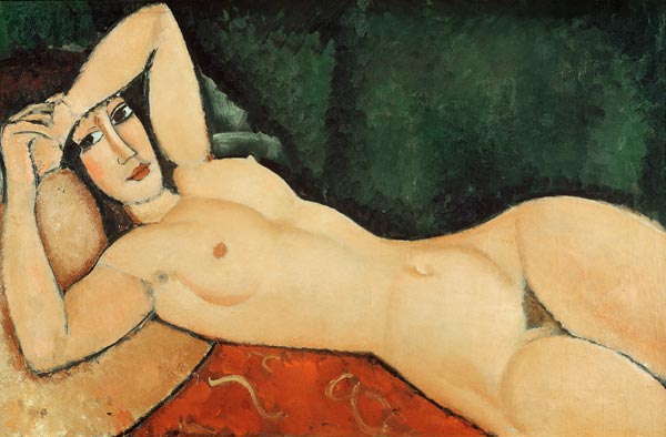 Modigliani /Nu couche, un bras replie... de Amadeo Modigliani
