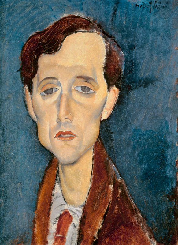 Portrait of Franz Hellens de Amadeo Modigliani