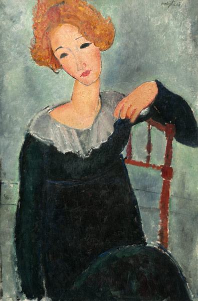 Rothaarige Frau de Amadeo Modigliani