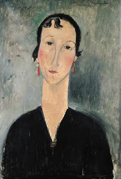 Woman with Earrings de Amadeo Modigliani