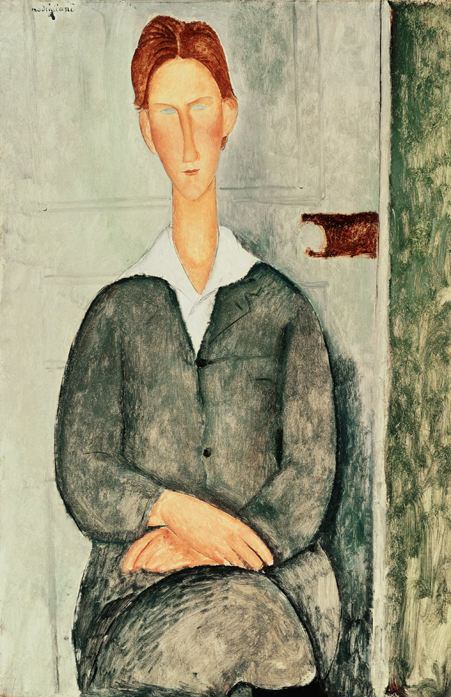Young boy with red hair de Amadeo Modigliani