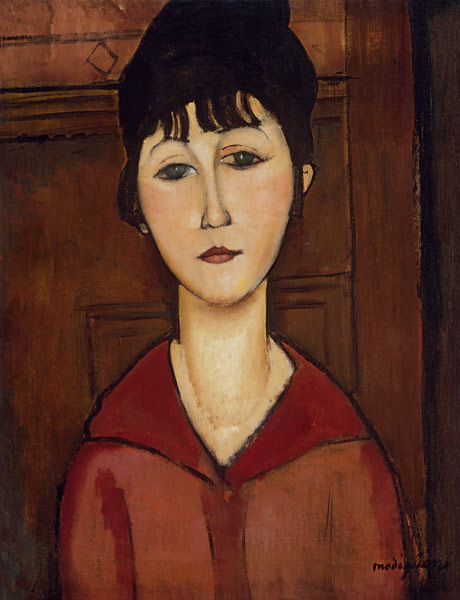 Rostro de una joven de Amadeo Modigliani