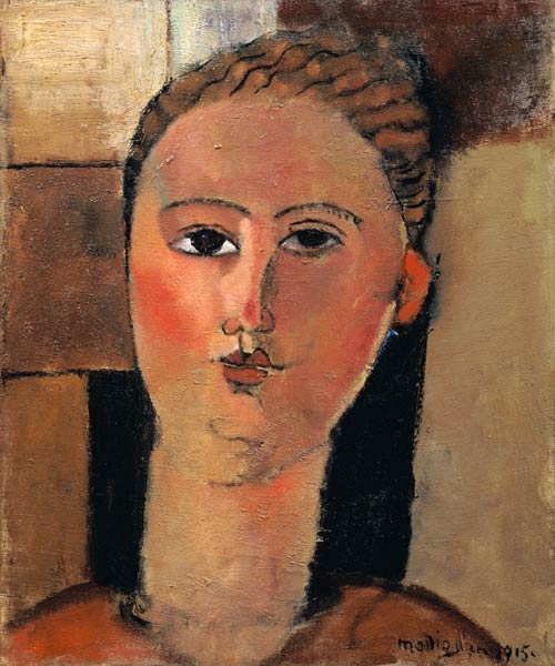 The red face. de Amadeo Modigliani