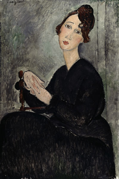 Portrait of Dedie (Dedicated to Odette Hayden) de Amadeo Modigliani