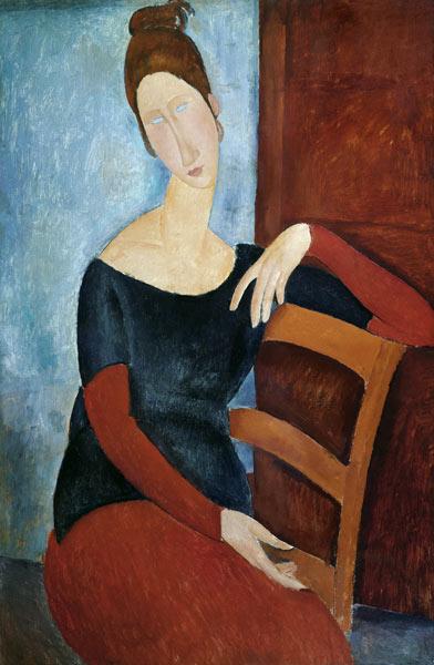 The Artist''s Wife (Jeanne Huberterne) 1918 de Amadeo Modigliani