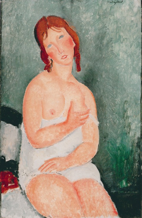 Young Woman in a Shirt de Amadeo Modigliani