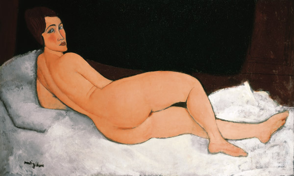 Liegender Akt (auf der linken Seite) de Amadeo Modigliani