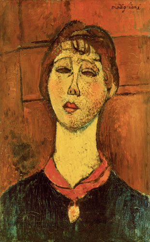 Retrato de Mme Blanche Dorivale de Amadeo Modigliani