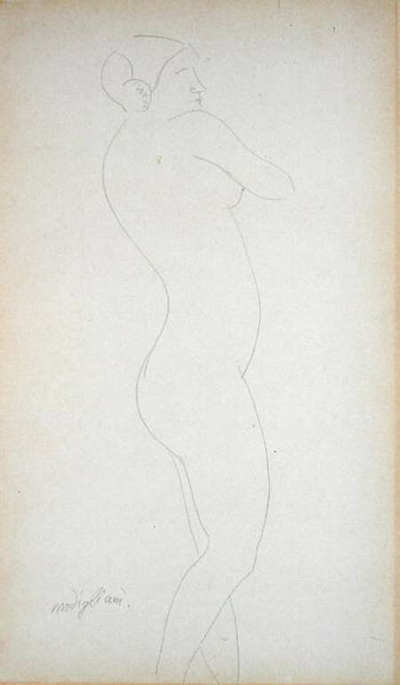 Nude Standing Girl de Amadeo Modigliani