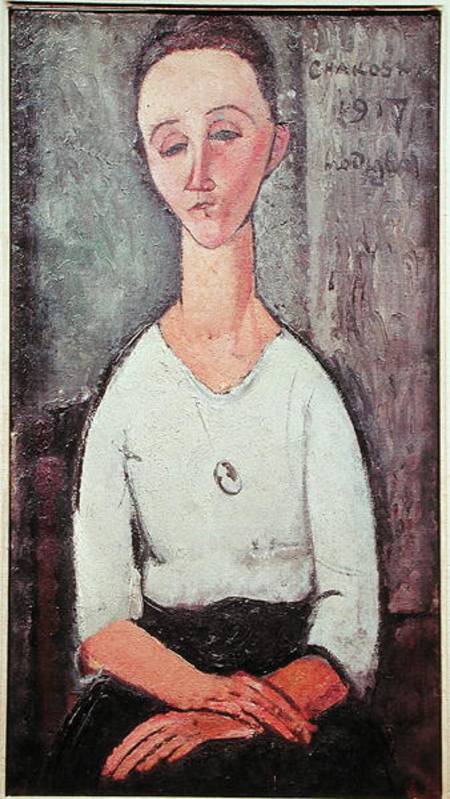 Portrait of Madame Chakowska de Amadeo Modigliani