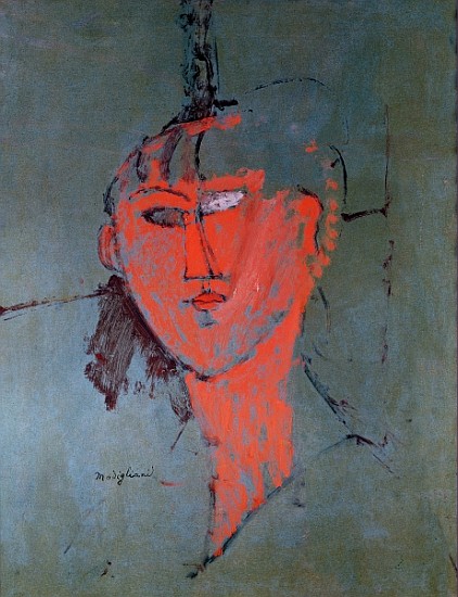 The Red Head, c.1915 de Amadeo Modigliani