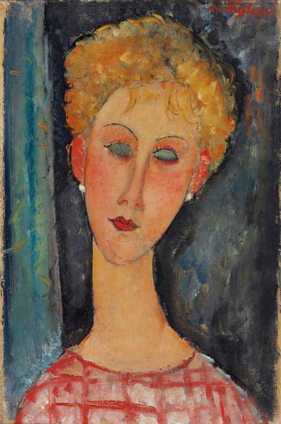 Young Girl with Earrings de Amadeo Modigliani