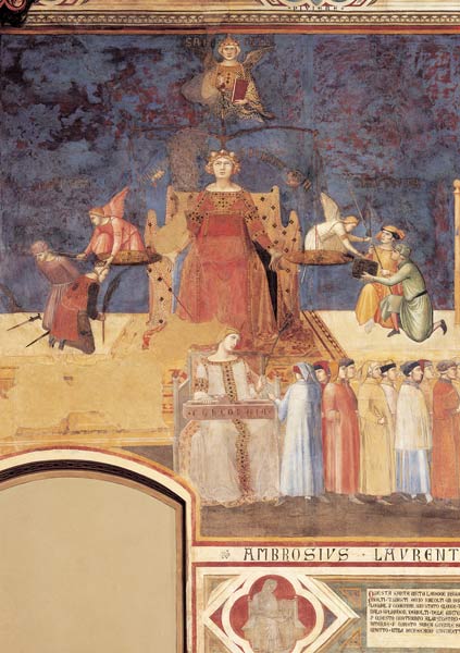 Justitia and Concordia de Ambrogio Lorenzetti