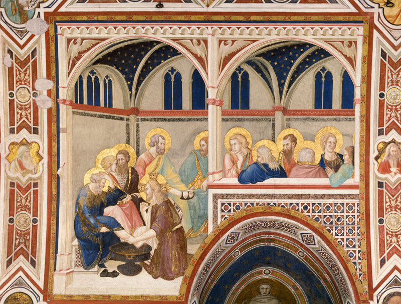Die Fusswaschung de Ambrogio Lorenzetti