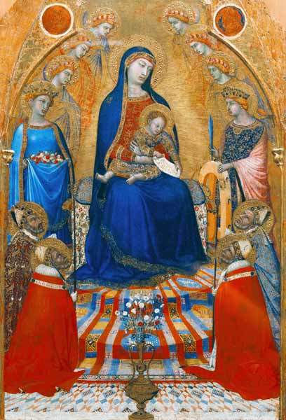 Enthroned Madonna de Ambrogio Lorenzetti