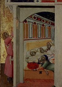 The charity of St. Nikolaus of Bari. de Ambrogio Lorenzetti