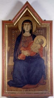 Madonna and Child (tempera on panel)