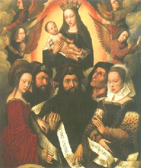 Glorification of the virgin Maria with prophets an