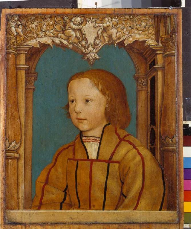 Portrait of a boy with fair hair de Ambrosius Holbein
