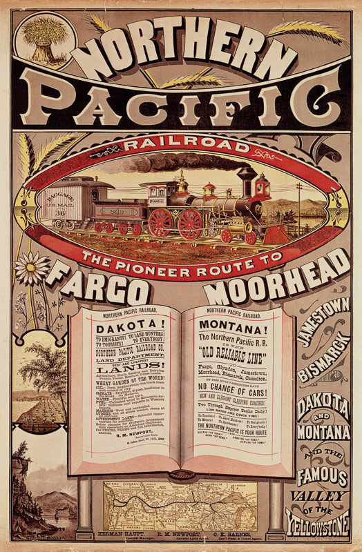 Northern Pacific Railroad Advertisement de American School