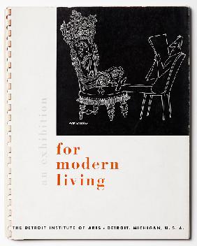 Cover of the catalogue for 'An Exhibition for Modern Living'
