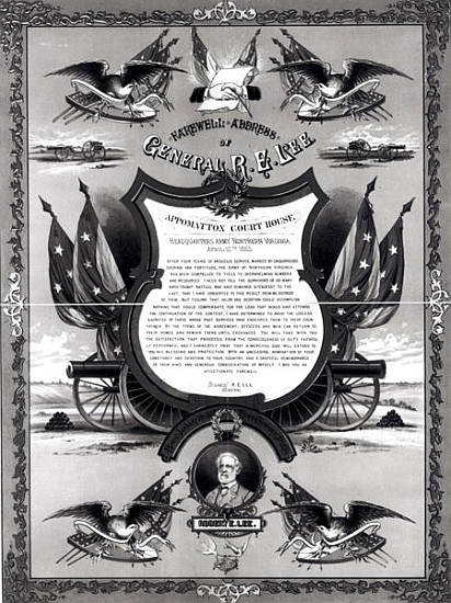 Farewell Address of General Robert E. Lee, published Burk and McFetridge de American School