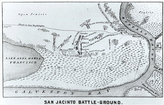 Ground Plan of the Battle of San Jacinto de American School