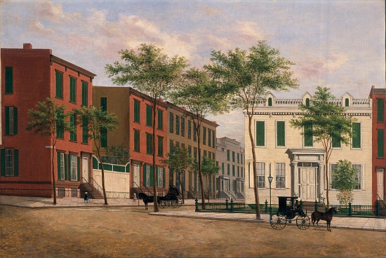 Street in Brooklyn, 1880-90 de American School