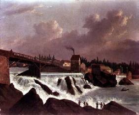 The first cotton mill in America, established by Samuel Slater (1768-1835) at Pawtucket, Rhode Islan