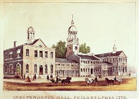 Independence Hall, Philadelphia, 1776, published Nathaniel Currier (1813-88) and James Merritt Ives 
