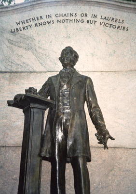 Memorial for Wendell Phillips (1811-84) 'Prophet of Liberty' (bronze) de American School, (19th century)