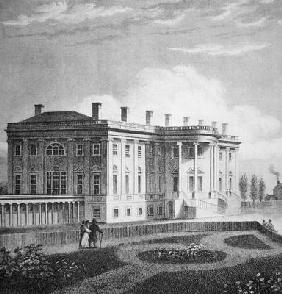 View of the White House, c.1800 (engraving)