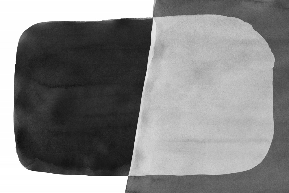 Minimal Black and White Abstract 06 Brushstroke de amini54