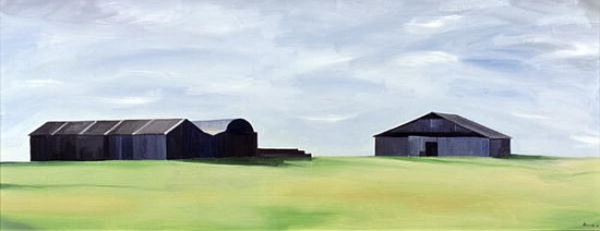 Summer Barns (oil on canvas)  de Ana  Bianchi