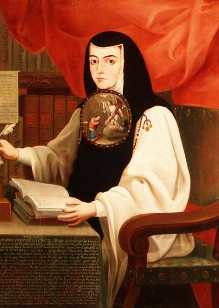 Sister Juana Ines de la Cruz (1648-95) de Andeas de Islas