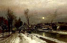 Game in the Au to Munich in winter de Anders Andersen-Lundby
