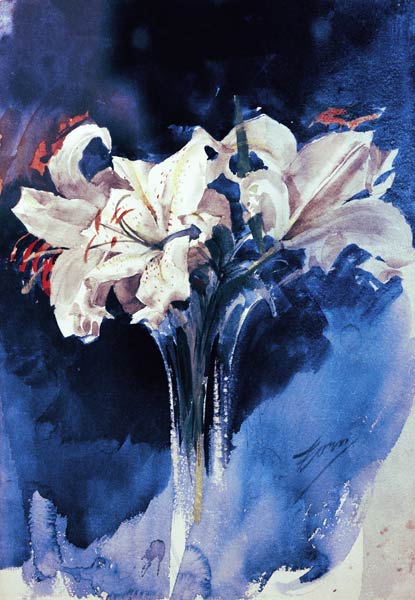 White Lilium de Anders Leonard Zorn