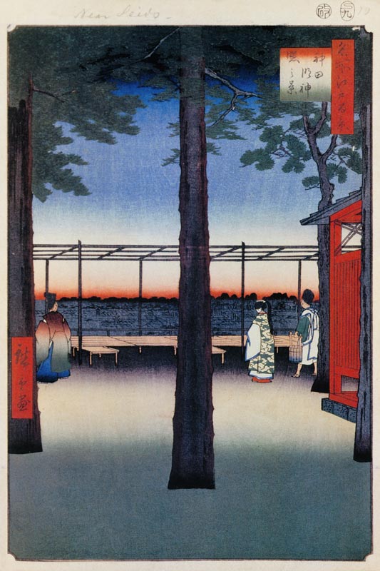 Dawn at the Kanda Myojin Shrine (One Hundred Famous Views of Edo) de Ando oder Utagawa Hiroshige