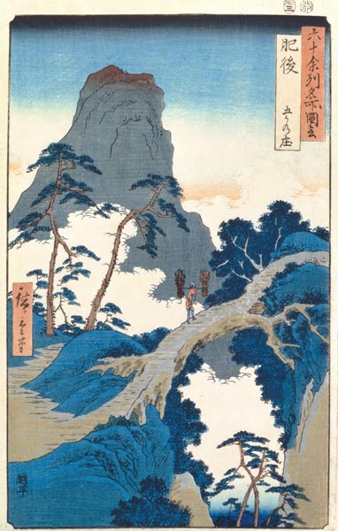 Go-Kanosho, Higo Province (woodblock print) de Ando oder Utagawa Hiroshige