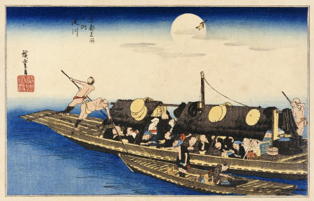 Yodo River de Ando oder Utagawa Hiroshige