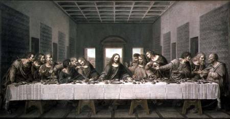 Copy of Leonardo's Last Supper, 1794 (chalks, tempera and wash on de Andre Dutertre
