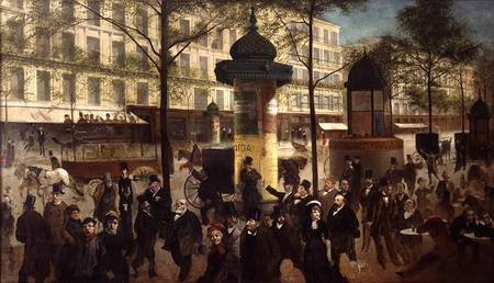 Study for a panorama of the Boulevard de Montmartre de Andre Gill