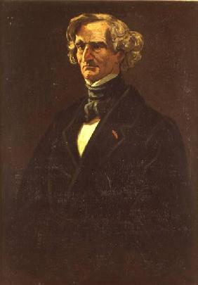 Portrait of Hector Berlioz (1803-69) formerly attributed to Honore Daumier (1808-79)