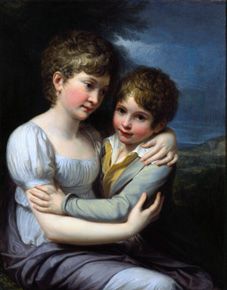 The children of the painter, Carlotta and Raffaell de Andrea Appiani