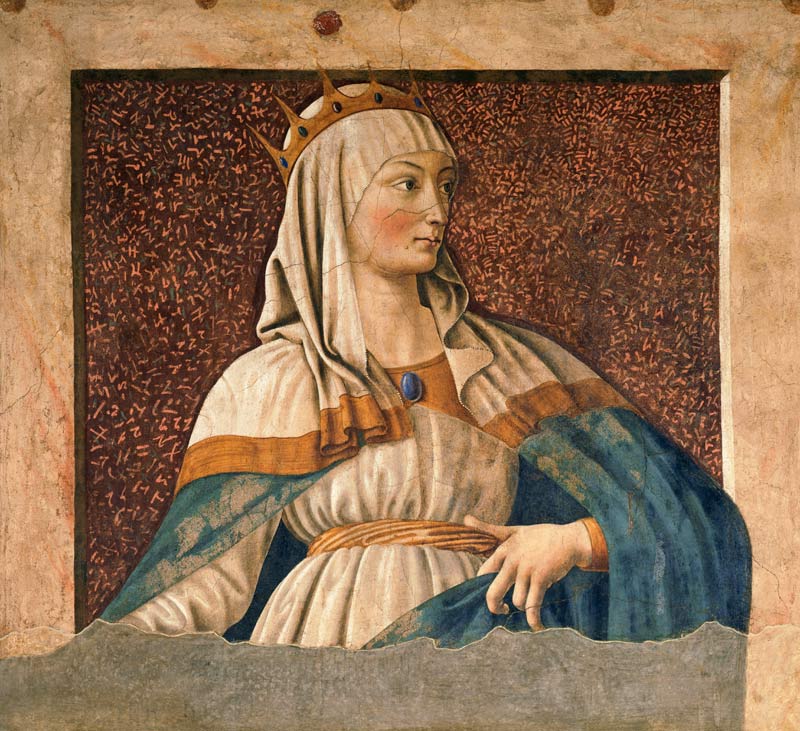 Queen Esther, from the Villa Carducci series of famous men and women de Andrea del Castagno