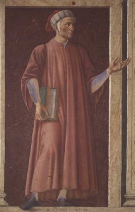 Dante Alighieri (1265-1321) from the Villa Carducci series of famous men and women de Andrea del Castagno