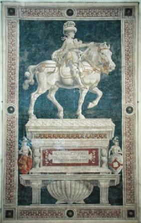 Equestrian monument of Niccolo Marucci da Tolentino (d.1435)