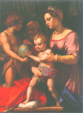 La Saint Famille avec Saint Jean entfant de Andrea del Sarto