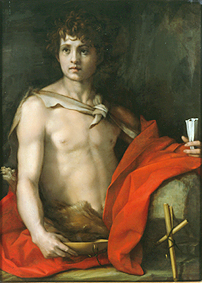 Johannes der Täufer. de Andrea del Sarto